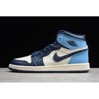 Nike Çocuk Air Jordan 1 High Og Unc Obsidian Basketbol Ayakkabısı Türkiye - 696C7BWX